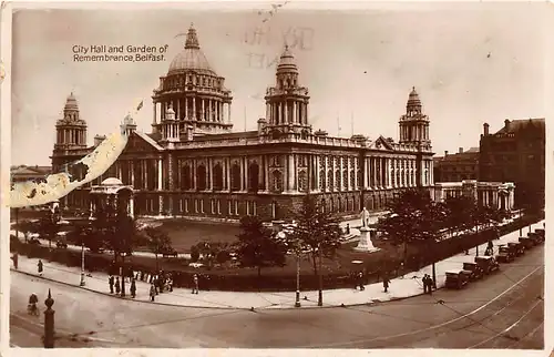 Nordirland: Belfast - City Hall and Garden of Remembrance gl1932 146.812