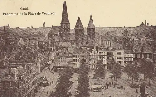 Gand Panorama de la Place de Vendredi feldpgl1915 D1305