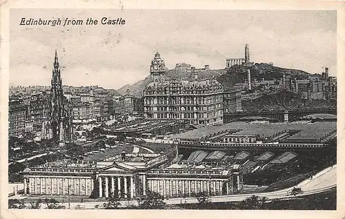 Schottland: Edinburgh - View from the Castle gl1914 146.881