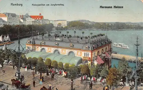 Hamburg Alsterpavillon am Jungfernstieg gl1911 149.205