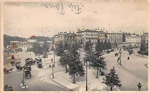 England: London Hyde Park Corner and Appsley House gl1908 147.454