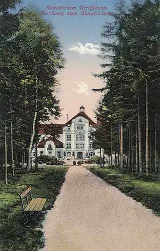 Kirchseeon, Parkweg zum Sanatorium feldpgl1918 D1477