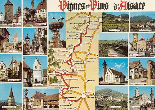 La Route de Vins de Chatenois a Colmar ngl D1984