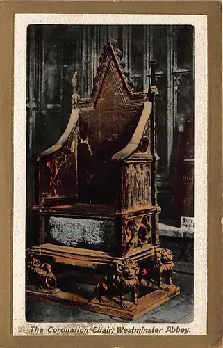 England: Westminster Abbey The Coronation Chair ngl 147.095