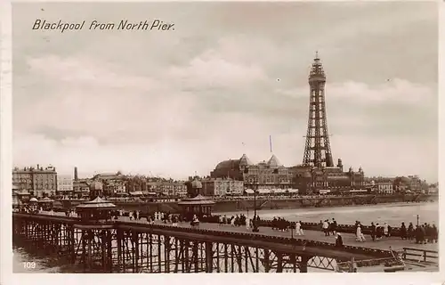 England: Blackpool from North Pier gl1931 147.139