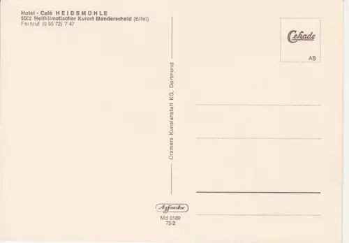 Manderscheid (Eifel) Hotel Café Heidsmühle ngl 218.866