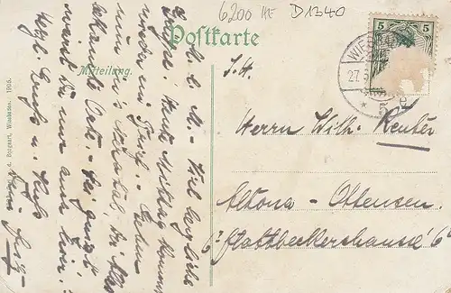 Wiesbaden Partie im Nerotal glum 1910? D1340