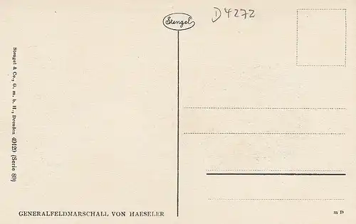 Generalfeldmarschall von Haeseler ngl D4272