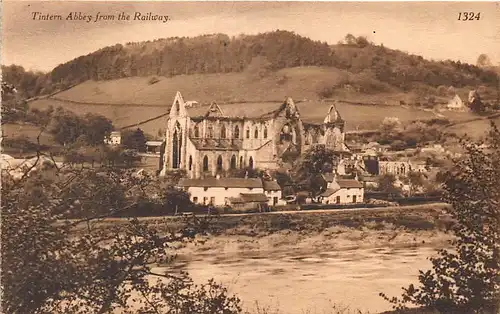 Wales: Tintern Abbey from the Railway ngl 146.950
