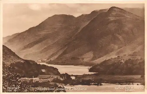 Wales: Llanberis - Clouds over Snowdon ngl 146.955