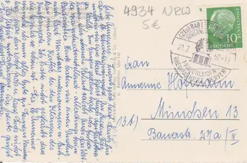 Bad Meinberg am Teutoburger Wald Stausee Roland Sanatorium gl1957 222.343