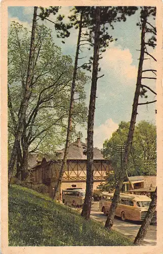 Budapest - Reisebusse an Haltestelle vor Sanatorium ngl 149.761