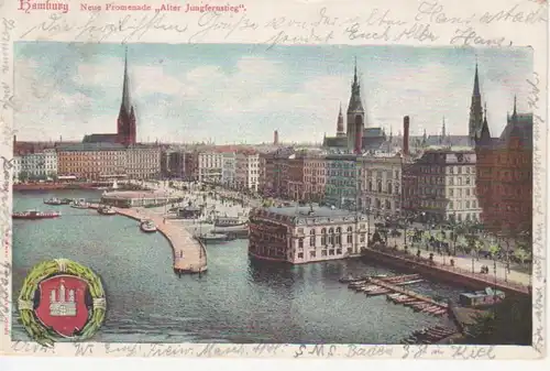 Hamburg Neue Promenade Alter Jungfernstieg gl1901 218.709