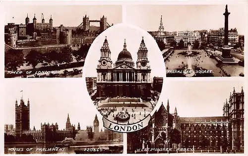 England: London Teilansichten Mehrbildkarte ngl 147.376