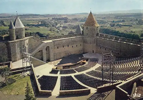 Cite de Carcassonne (Aude) Le théatre de plein air ngl D2256