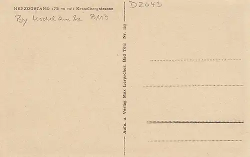 Herzogstand mit Kesselbergstrasse ngl D2043