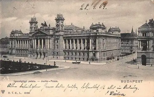 Budapest Igazságügyi palota - Justiz-Palais gl1904 149.927