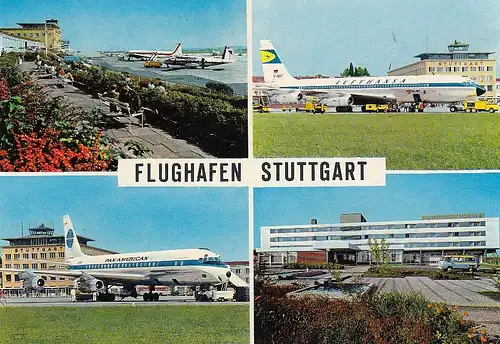 Flughafen Stuttgart Mehrbildkarte ngl D5404