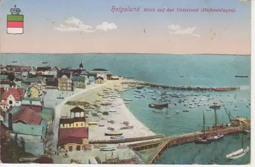 Helgoland Blick auf Unterland und Hafen marinepgl? 219.189