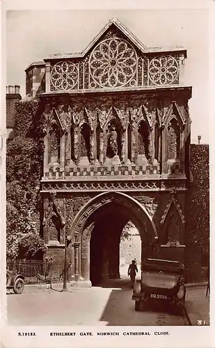 England: Norwich Cathedral - Ethelbert Gate gl1932 146.808
