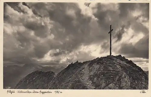 Aggenstein-Gipfel bei Pfronten im Allgäu glum 1936? D2319