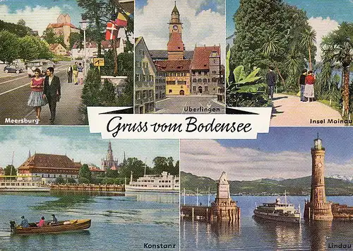 Gruss vom Bodensee Mehrbildkarte ngl D1692