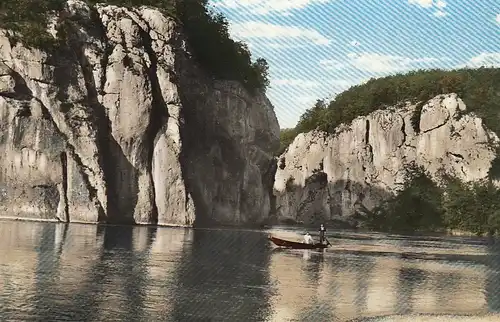 Donaudurchbruch bei Kloster Weltenburg ngl D1887