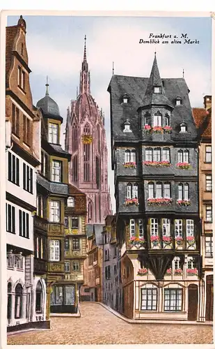 Frankfurt a. M. Domblick am alten Markt ngl 151.842