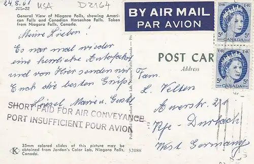 General View of Niagara Falls glum 1960? D2164