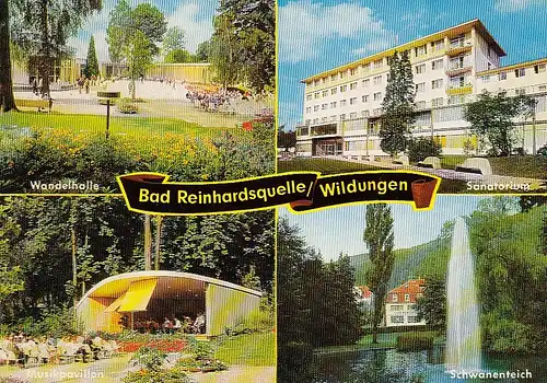 Wildungen Bad Reinhardtsquelle Mehrbildkarte ngl D1734