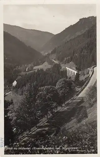 Schwarzwald Höllental Ravennabrücke gl1931 D1778