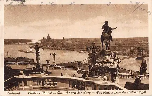 Budapest Aussicht von der Burg / Kilátás a Varból ngl 150.047