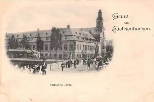 Gruss aus Sachsenhausen bei Frankfurt a. M. Deutsches Haus ngl 151.894