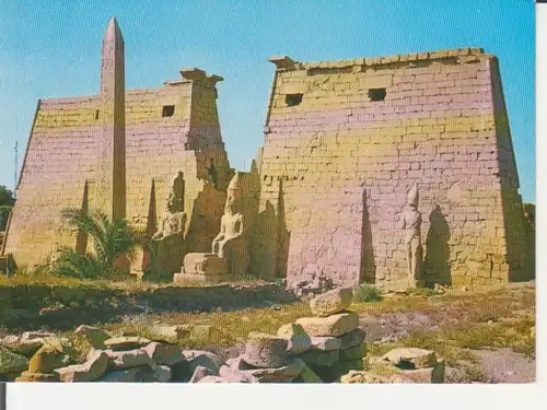 Ägypten: Luxor - Temple Great Pylon and Obelisk of Ramses II ngl 222.545