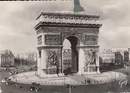 Paris L'Arc de triomphe de l'Étolile gl1949 D2241