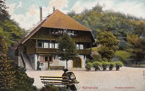 Karlsruhe Schwarzwaldhaus im Stadtgarten ngl D2591