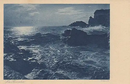 La Riviera Blick auf das Meer gl1927 D2145