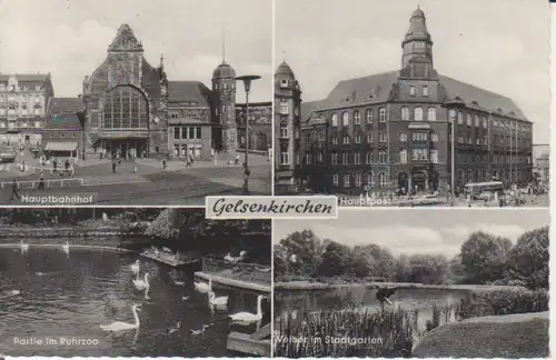 Gelsenkirchen Hauptbahnhof Post Ruhrzoo Weiher gl1965 219.288