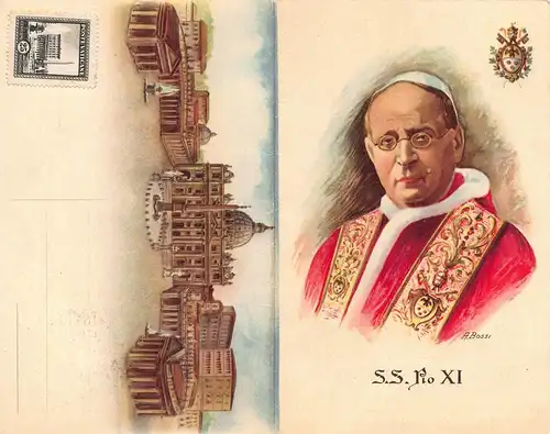 Vatikan: Piazza e Basilica di S. Pietro e Pio XI ngl 148.079