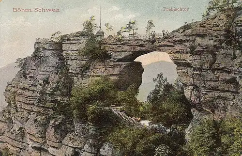 Böhm.Schweiz Prebischtor ngl D2119