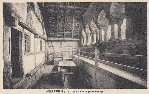 Wimpfen am Neckar Diele der Jugendherberge ngl D3187