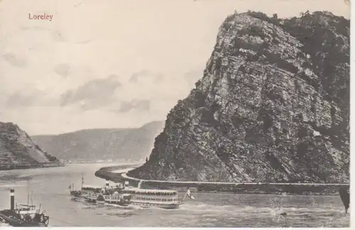 Loreleyfelsen bei St. Goarshausen bahnpgl1906 219.422