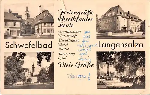 Bad Langensalza Mehrbildkarte gl1955? 153.774