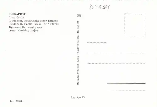 Budapest Straßenansicht ngl D7969