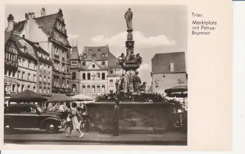 Trier Marktplatz mit Petrus-Brunnen ngl 218.773