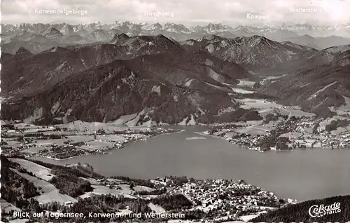 Blick auf Tegernsee, Karwendel und Wetterstein Luftbild gl1960 153.826