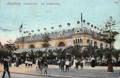 Hamburg Alsterpavillon am Jungfernstieg gl1913 149.211
