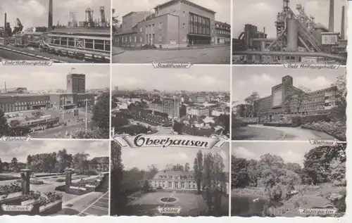 Oberhausen Teilansichten Mehrbildkarte gl1956 219.999