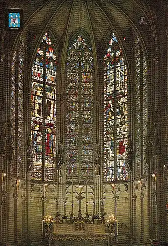 Carcassonne (Aude) Basilique St.Nazaire, Vitraux du Choeur ngl D2257