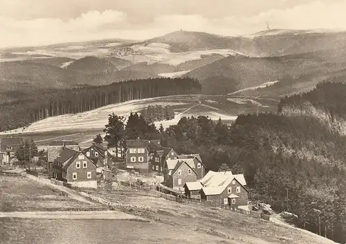 Masserberg (Thür.Wald) Blick zur Meuselbacher Kuppe gl1974 D5239